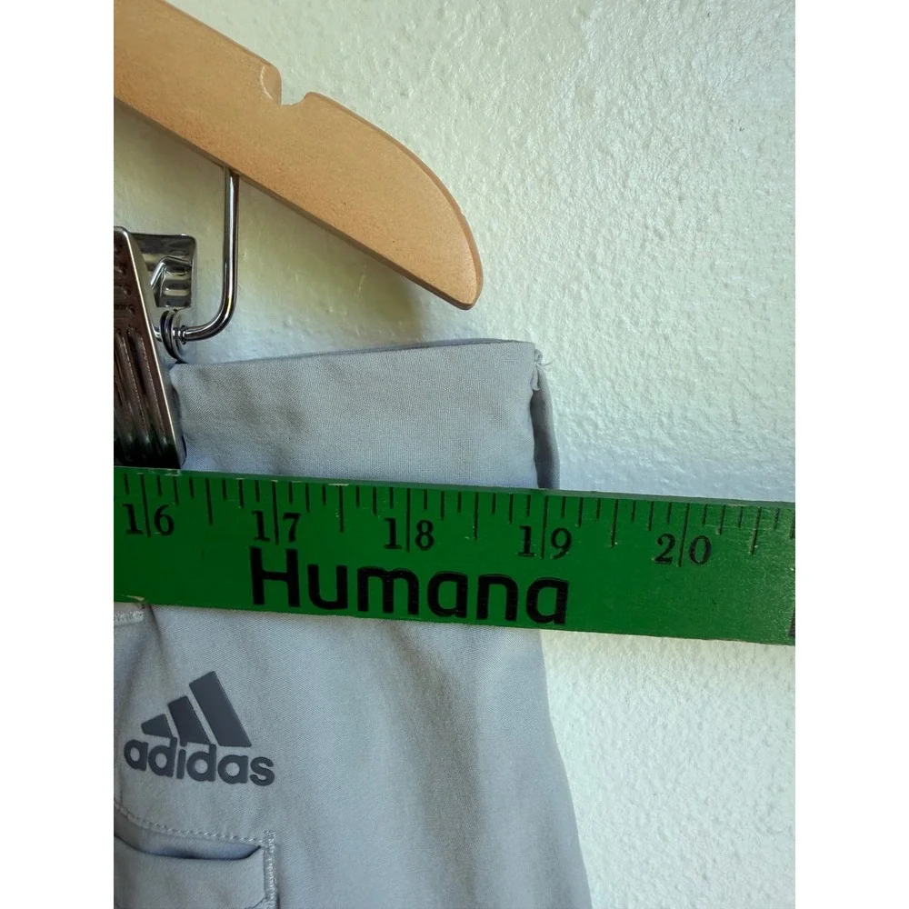 Adidas Ultimate365 Mens Golf Pants 38x32 Light Grey Stretch Performance Trousers